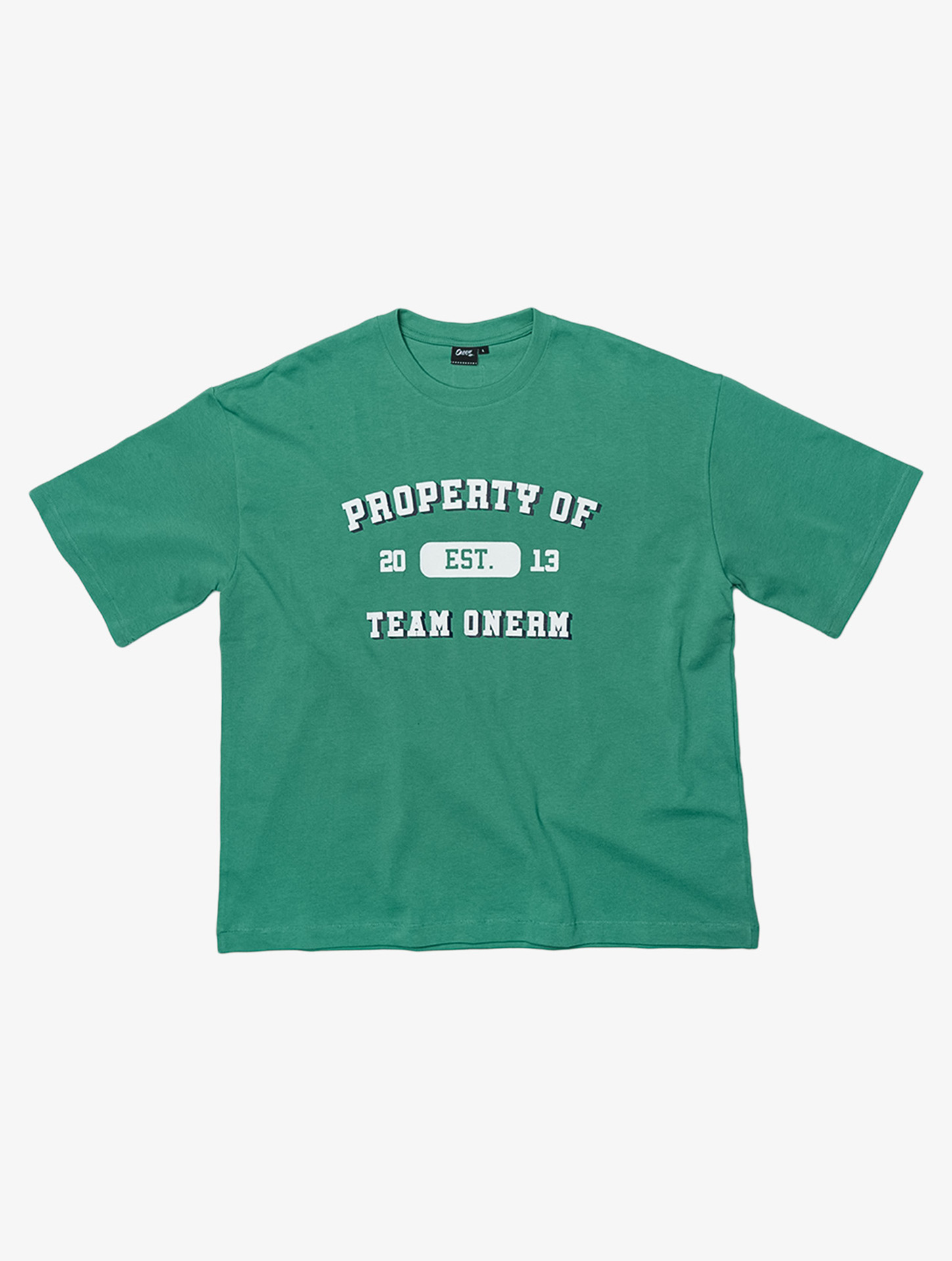 팀 원알엠 오버핏 티셔츠 라이트 카키